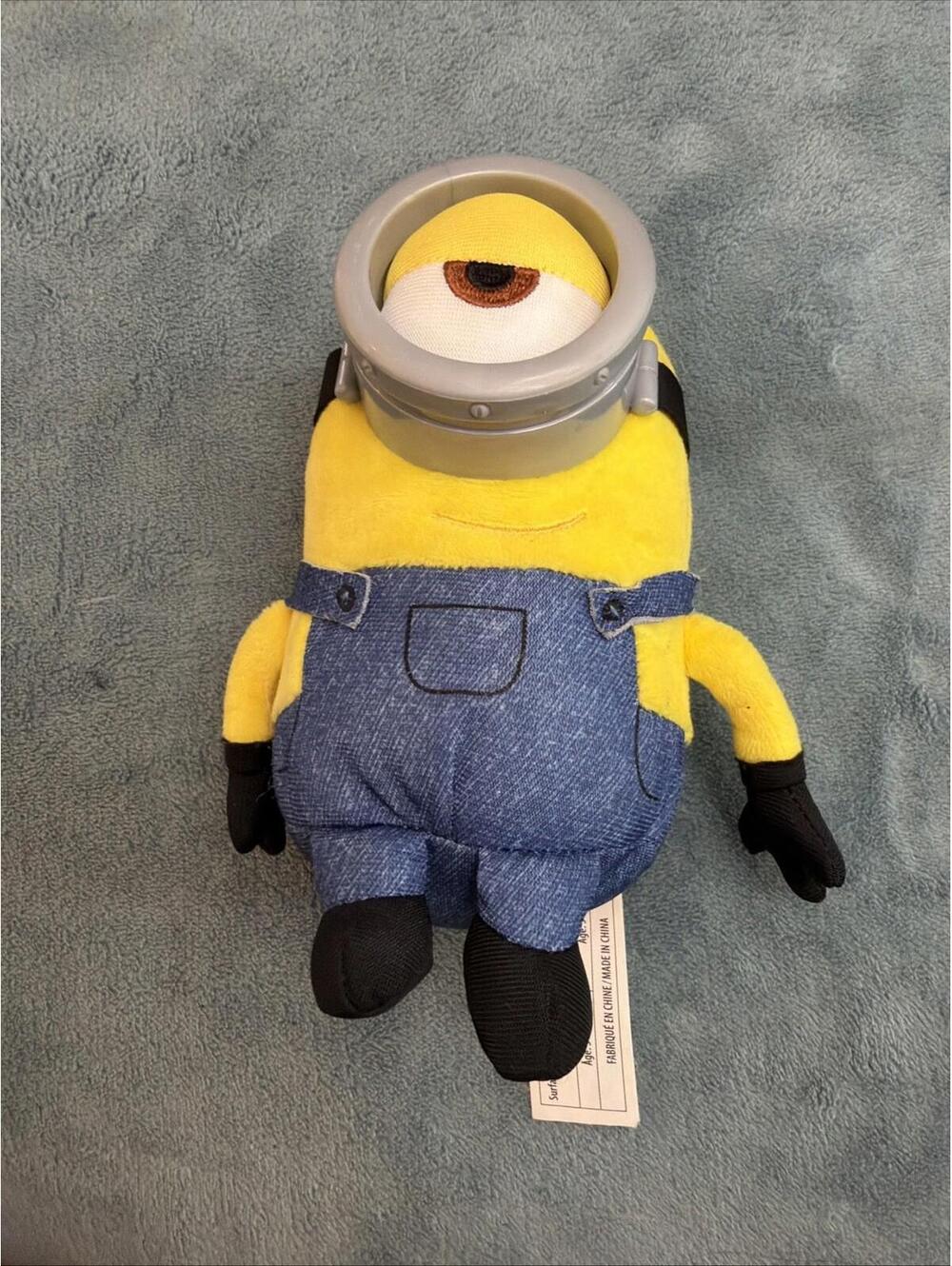 Minion Plush Despicable Me One Eye Stuart Stuffed Toy 5.5 in